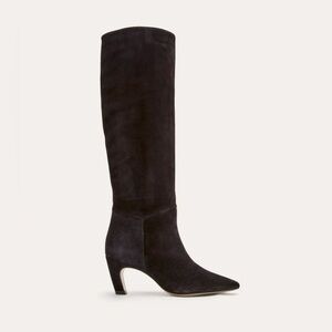 Everlane The Banana Knee-High Boots - black suede